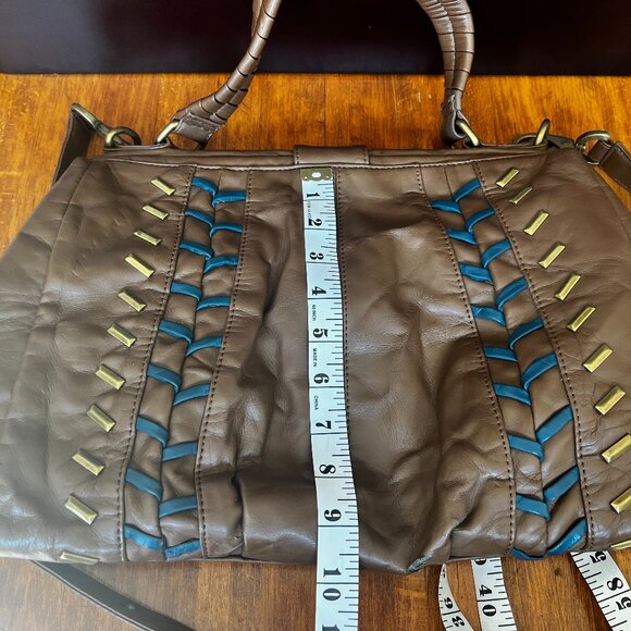 Matt & Nat Woven Detail, Large Handbag Crossbody - Picture 5 of 9